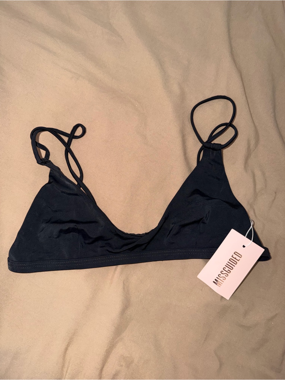 Missguided+ Black Triangle Bralette